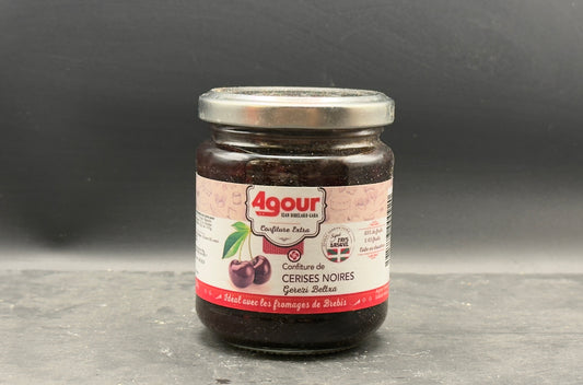 Confiture  de cerises noirs 220g