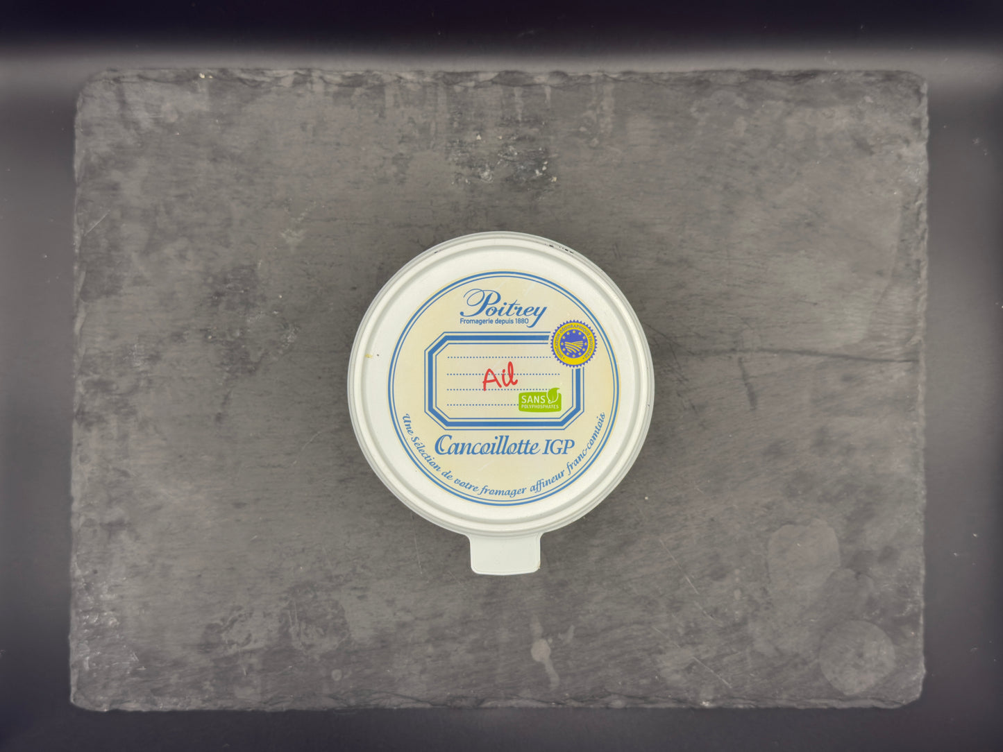 Cancoillotte IGP à l’ail