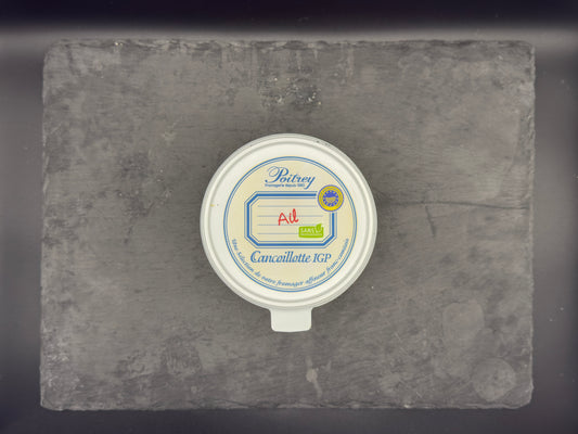 Cancoillotte IGP à l’ail